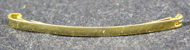 costume jewelry - golden plated tie pin