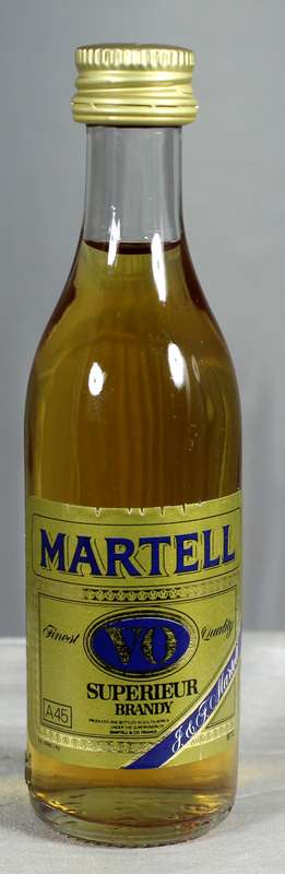 Mini liquor bottle - Martell V.O. brandy