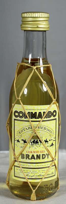 Mini liquor bottle - Commando brandy