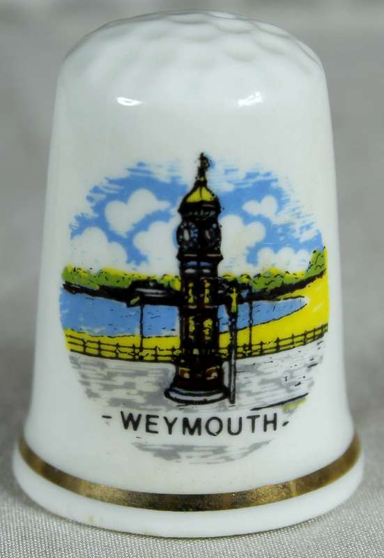 Bone China thimble - Weymouth