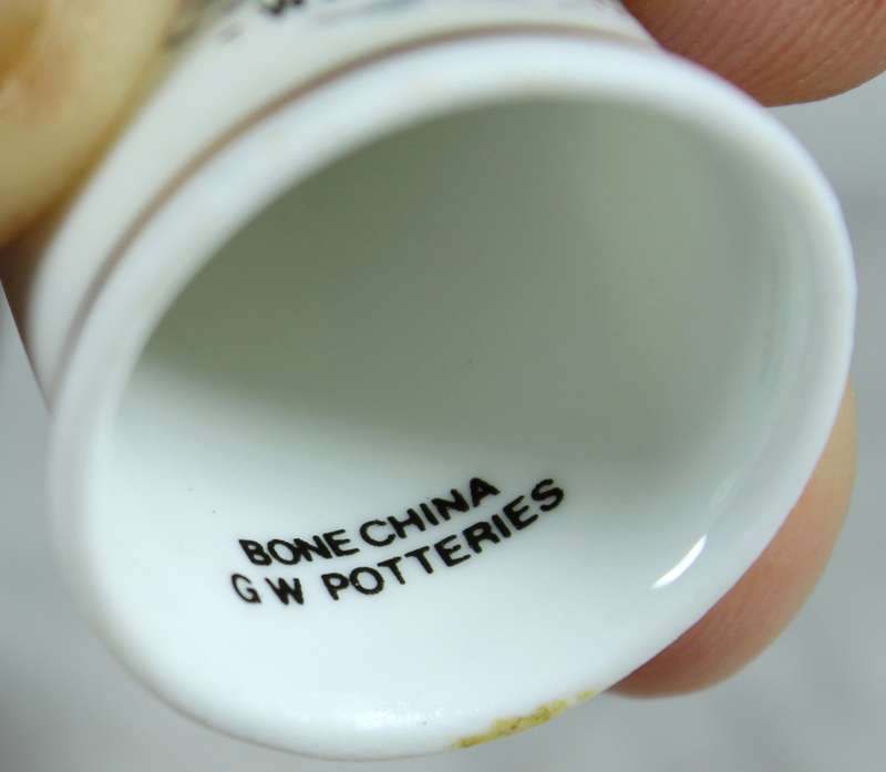 Bone China thimble - Weymouth