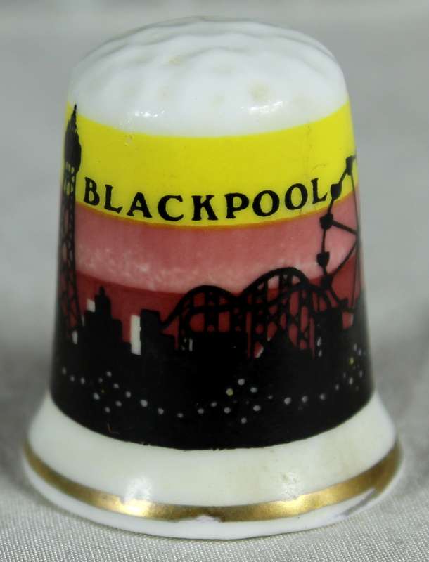 Bone China thimble - Blackpool