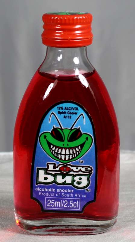 Mini liquor bottle - Bug - red - love