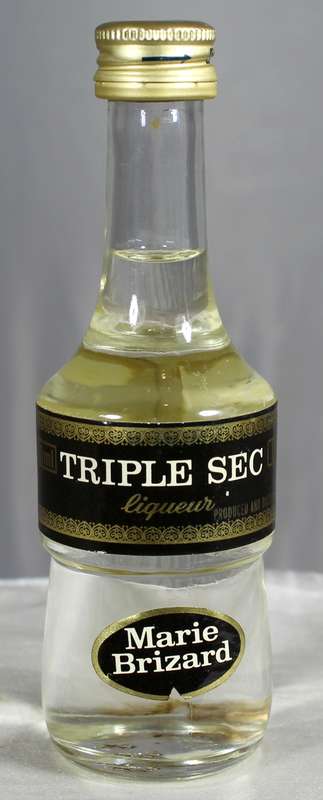 Mini liquor bottle - Marie Brizard - triple sec