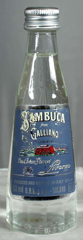 Mini liquor bottle - Sambuca Galliano