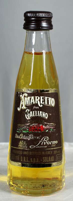 Mini liquor bottle - Amaretto Galliano