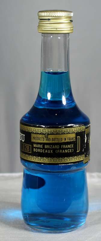 Mini liquor bottle - Marie Brizard - Curacao Bleu