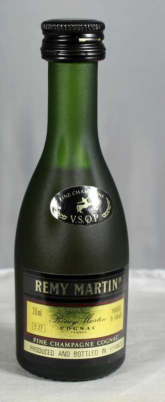 Mini liquor bottle - Remy Martin Cognac