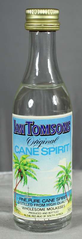 Mini liquor bottle - Ian Thomas - Cane spirit