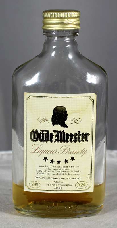 Mini liquor bottle - Oude Meester brandy