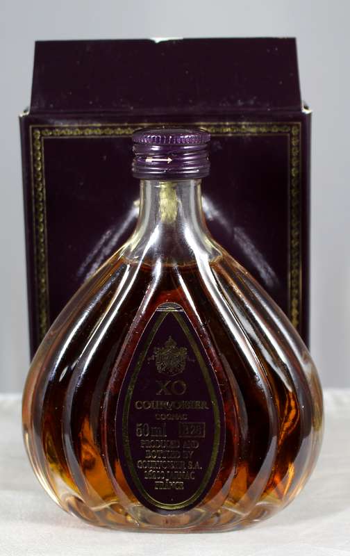 Mini liquor bottle - XO - Courvoisier cognac