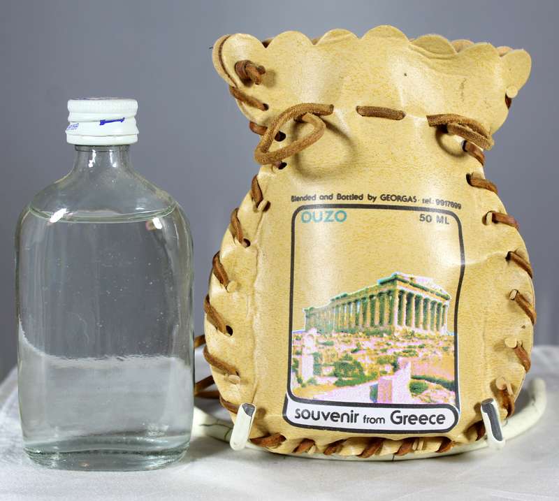 Mini liquor bottle - Souvenir from Greece - Ouzo
