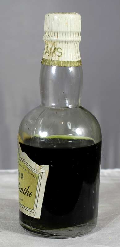 Mini liquor bottle - Bertrams - Creme de menthe