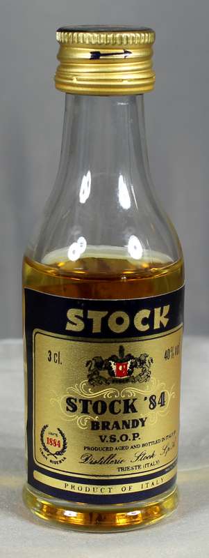 Mini liquor bottle - Stock 84 - Brandy