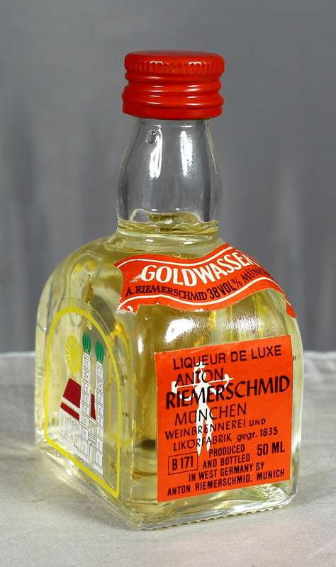 Mini liquor bottle - Goldwasser