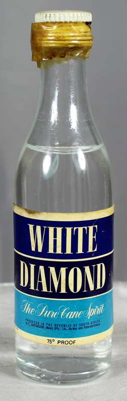 Mini liquor bottle - White Diamond - Cane
