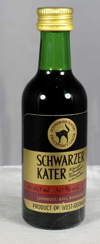 Mini liquor bottle - Schwarzer Kater