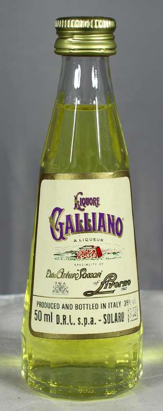 Mini liquor bottle - Galliano liqueur