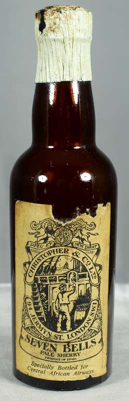 Mini liquor bottle - Seven Bells sherry