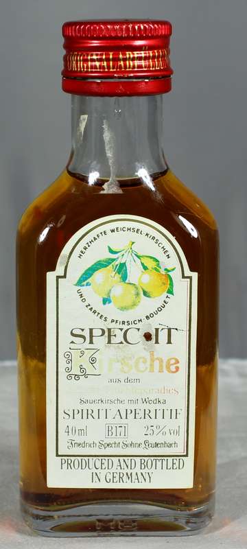Mini liquor bottle - Specht Kirsche