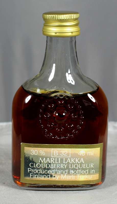 Mini liquor bottle - Marli Lakka - Cloudberry liqueur - Finland