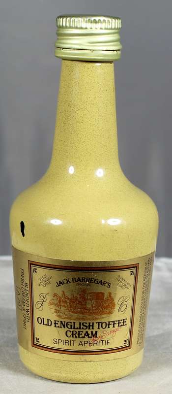 Mini liquor bottle - Jack Barregars - Old English toffee cream