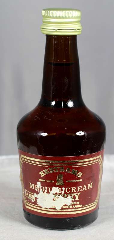 Mini liquor bottle - Bertrams cream sherry