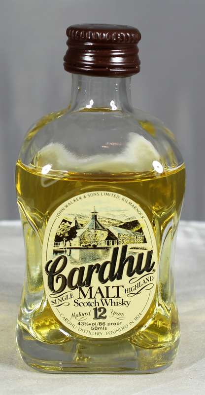 Mini Liquor Bottle - Cardhu whisky