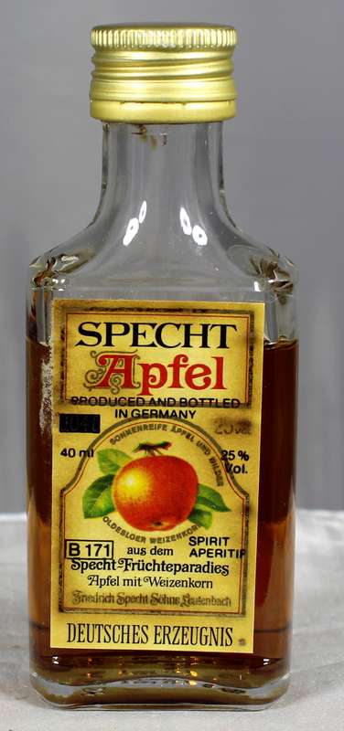 Mini liquor bottle - Specht - Apfel