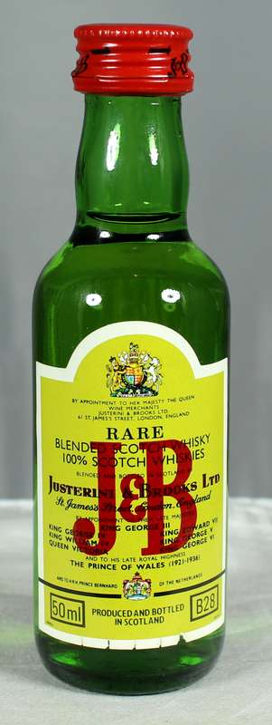 Mini liquor bottle - J&B whisky