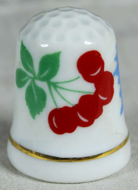 Bone China thimble - Ibiza