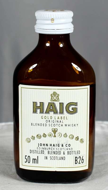 Mini Liquor Bottle - Haig gold label whisky