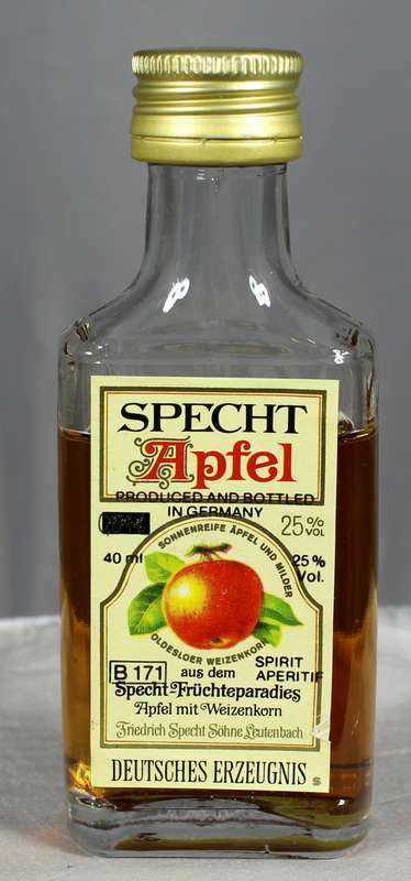Mini liquor bottle - Specht Apfel