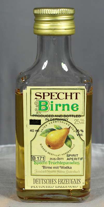 Mini liquor bottle - Specht Birne