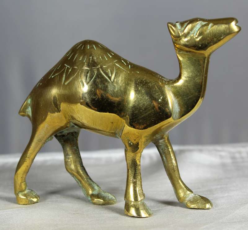 Vintage brass decorative camel