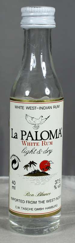 Mini liquor bottle - La Paloma - Rum