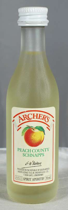 Mini liquor bottle - Archers - Peach schnapps