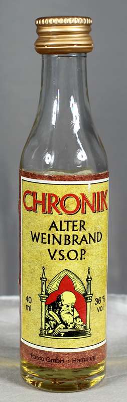Mini liquor bottle - Chronik - Alter Weinbrand