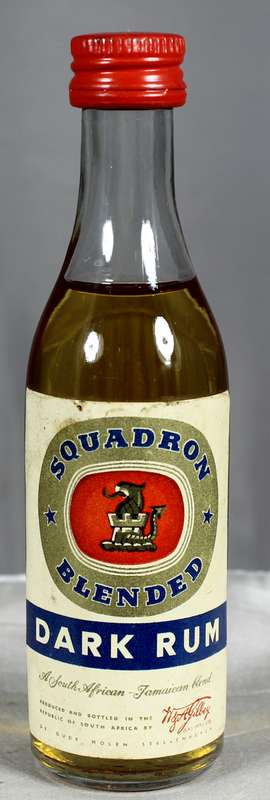 Mini Liquor Bottle - Squadron Dark Rum
