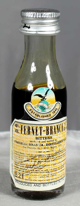 Mini liquor bottle - Fernet - Branca bitters