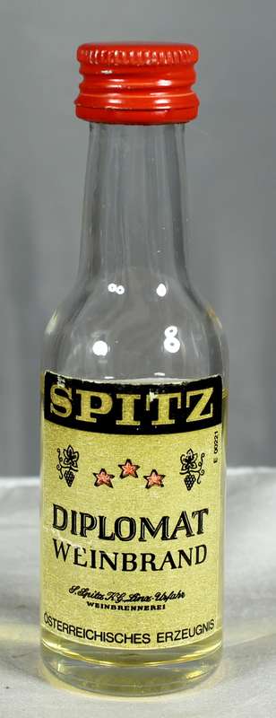 Mini Liquor Bottle - Spitz Diplomat - Weinbrand