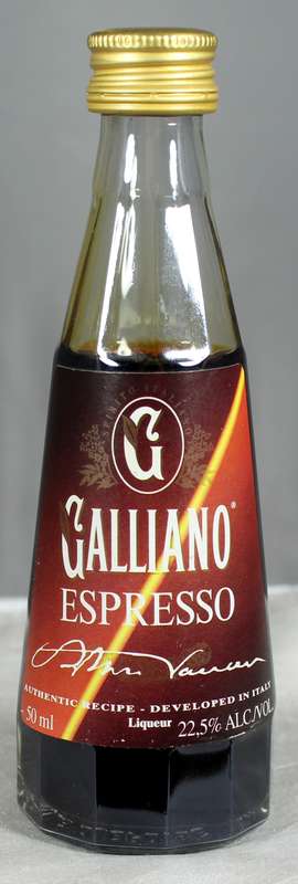 Mini Liquor Bottle - Galliano - Espresso
