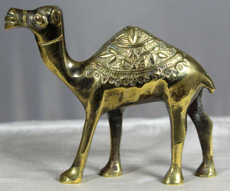 Vintage brass decorative camel
