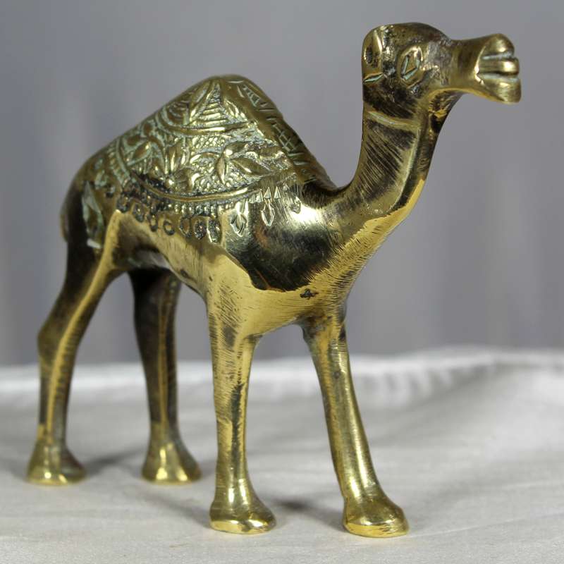 Vintage brass decorative camel
