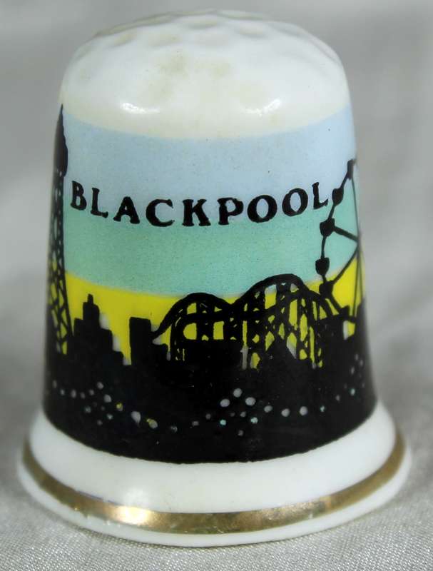 Bone China thimble - Blackpool