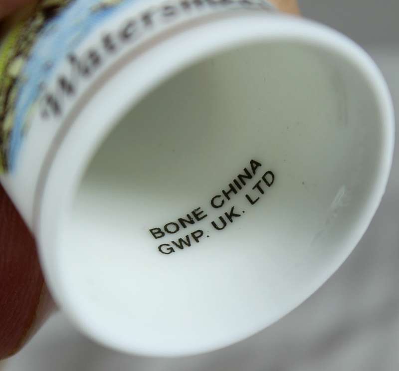 Bone China thimble - Watersmeet