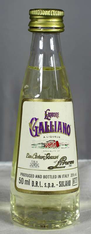 Mini liquor bottle - Galliano liqueur