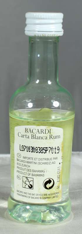 Mini liquor bottle - Bacardi
