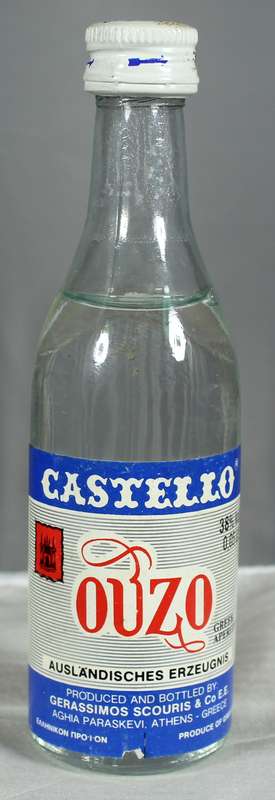 Mini liquor bottle - Castello - Ouzo