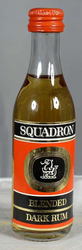 Mini liquor bottle - Squadron rum